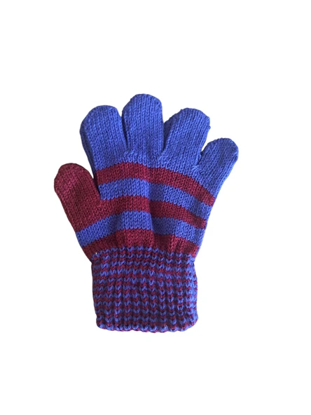 Çocuk Eldiveni Bordo Mavi Bebe Eldiven 1-4 Yaş - Resim 4