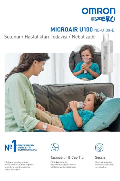 OMRON Microaır U100 Elde Taşınabilir Nebülizatör - 3