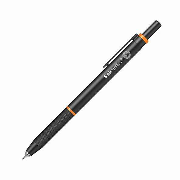 Scrikss Office Twist 0.5 Mm Turuncu Renk Mekanik Uçlu Versatil Kalem Şeffaf Kutu ürün görseli