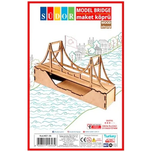 SÜDOR MD1-05 AHŞAP MAKET KÖPRÜ ürün görseli