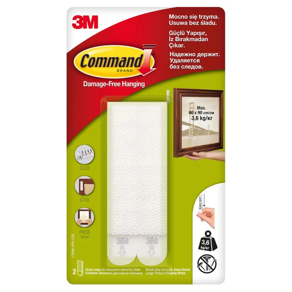 Command Büyük Boy Cırt Cırt Bant 2'li ürün görseli