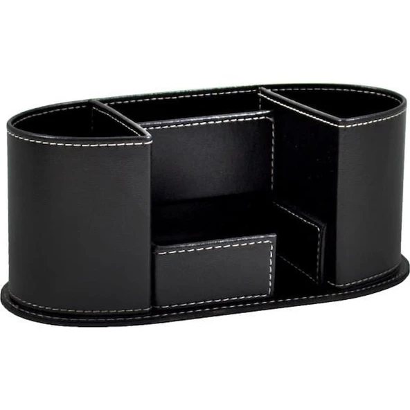 Mimaks Masa Üstü Kalemlik 4 Bölme Suni Deri DK-27 ürün görseli