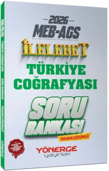 2026 MEB AGS Türkiye Coğrafyası İlelebet Soru Bankası Yönerge Yayınları ürün görseli 1