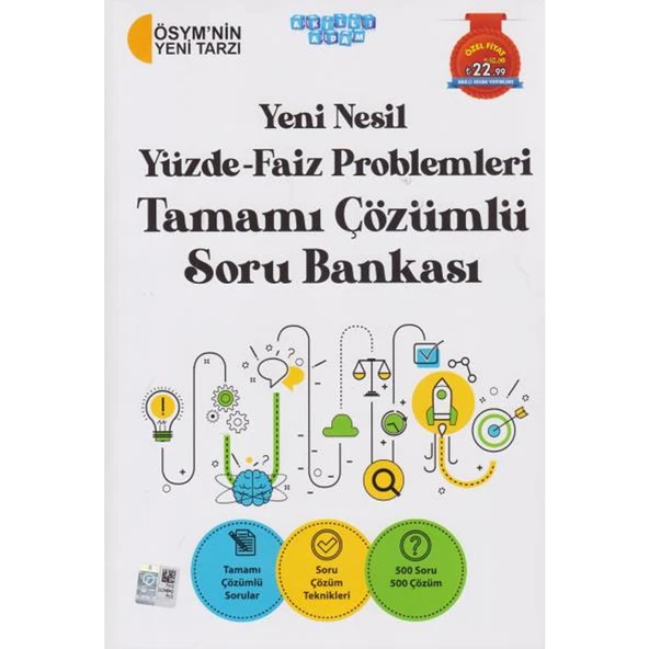 Akıllı Adam Yayınları Yeni Nesil Yüzde Faiz Problemleri Tamamı Çözümlü Soru Bankası ürün görseli