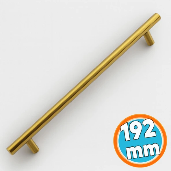 Mobilya Kulp Mutfak Çekmece Dolap Dolabı Kapak Kulpları Kulbu Gold 192 mm 19.2 cm Altın Metal