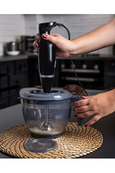 Technow Vip Ahmet VP-023 2200ml Kumsal Kapaklı Çırpma Mikser Kabı - Resim 5