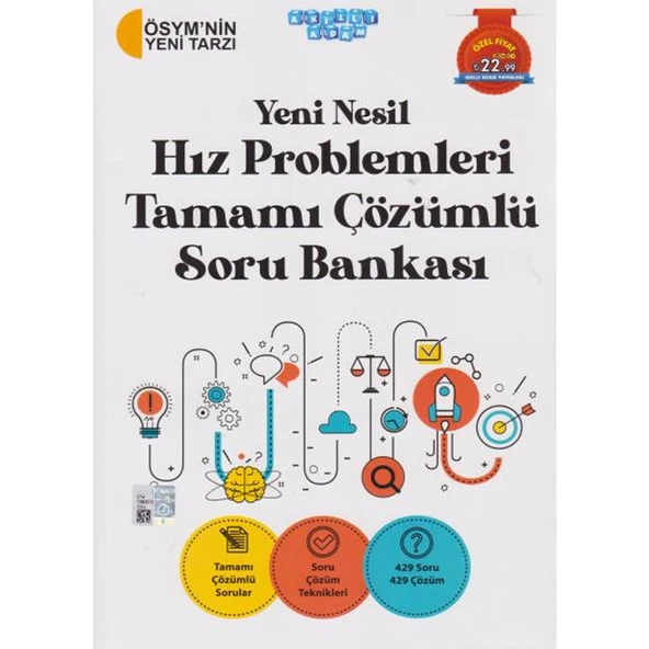 Akıllı Adam Yayınları Yeni Nesil Hız Problemleri Tamamı Çözümlü Soru Bankası ürün görseli