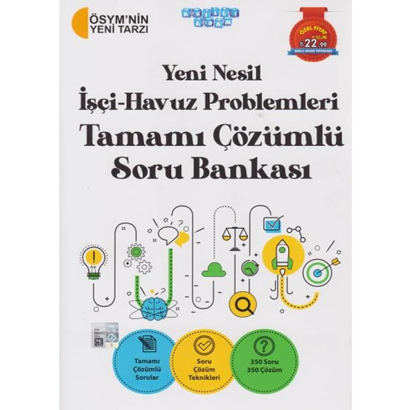 Akıllı Adam Yayınları Yeni Nesil İşçi Havuz Problemleri Tamamı Çözümlü Soru Bankası ürün görseli