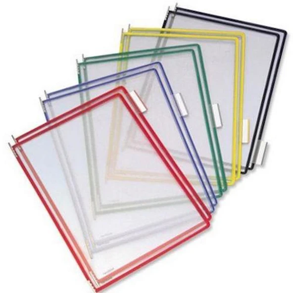 TARIFOLD MAFSALLI POŞET A4 ŞEFFAF/ASORTİ 10 LU ürün görseli