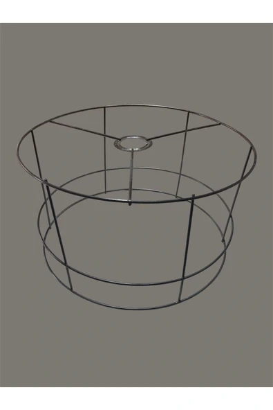 Silindir Lambader Teli , İskeleti Siyah Statik Boyalı - E27 (35 Cm) - Resim 4