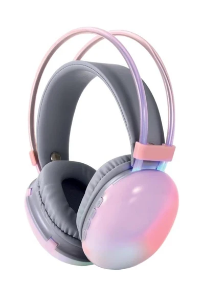 Kablosuz RGB Işıklı Kulak Üstü Bluetooth Kulaklık - 12