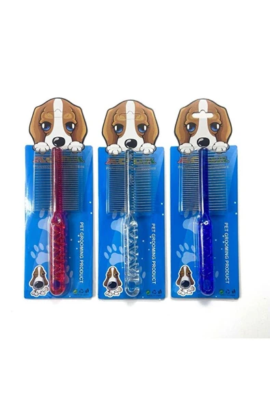 Mucit Home  Çift Taraflı Kıtık Açıcı Tarak – Kedi Ve Köpekler Için Tüy Açıcı Fırça 1 Adet - Resim 2