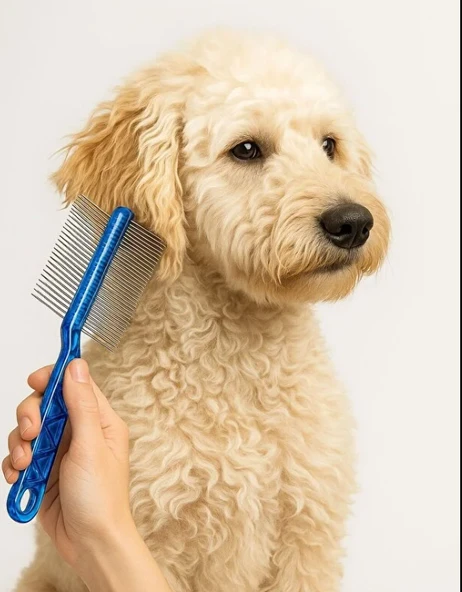 Mucit Home  Çift Taraflı Kıtık Açıcı Tarak – Kedi Ve Köpekler Için Tüy Açıcı Fırça 1 Adet ürün görseli