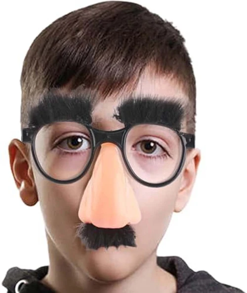 Eğlenceli Kılık Değiştirme Kaş Bıyık Mizah Gözlüğü 9x13 cm - Resim 5