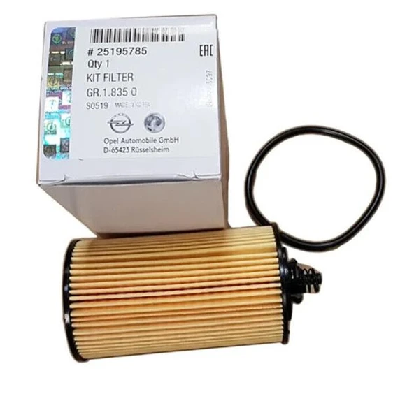 GM 25195785 YAĞ FİLTRESİ MOKKA-ZAFIRA-CRUZE 1.4 NET-1.6 XER 25195785-25195775 ürün görseli 1