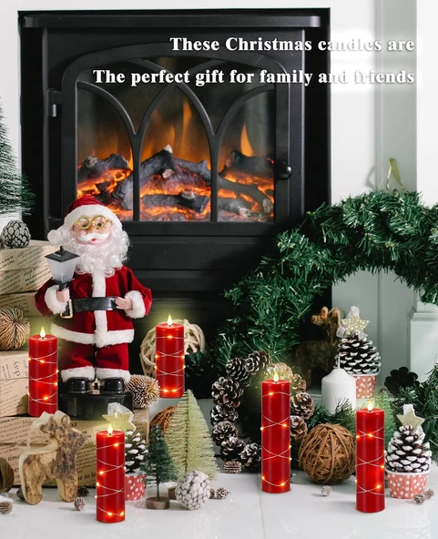 Led Mum 5li Set Yanma Efektli Titrek Işık Özellikli Zamanlayıcılı Gerçek Hisli Mum Işık Aydınlatma Kumandalı - 4