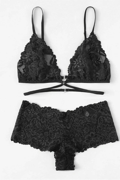 Kadın Siyah Özel Şık Sütyen Külot Takımı – Modern, Konforlu ve Günlük Kombinlere Uygun - 2