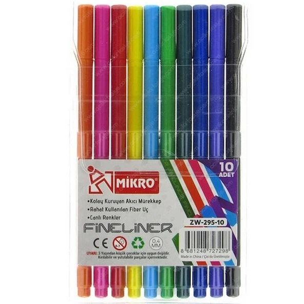MİKRO ZW 295-10 FINELINER KEÇELİ KALEM ürün görseli