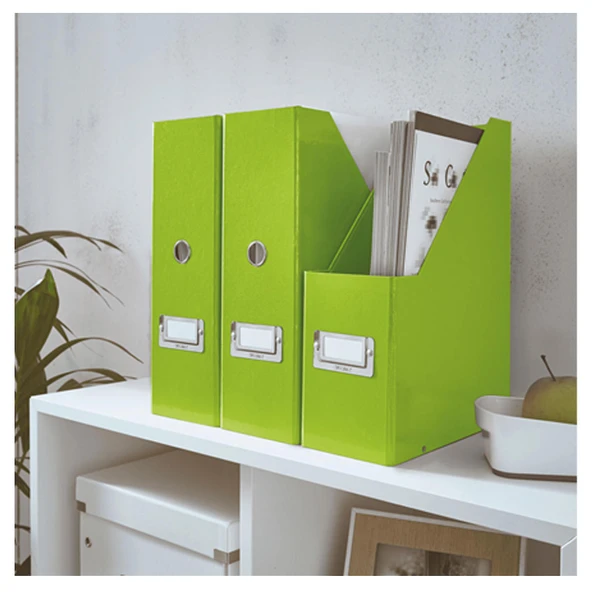 Leitz Wow C&S Karton Kutu Klasör Metalik Yeşil 60470054 - Resim 3