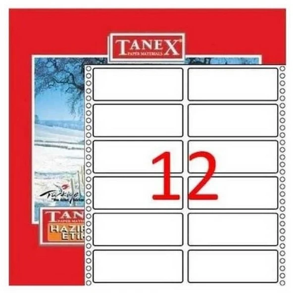 TANEX BİLGİSAYAR ETİKETİ (48x100) ürün görseli