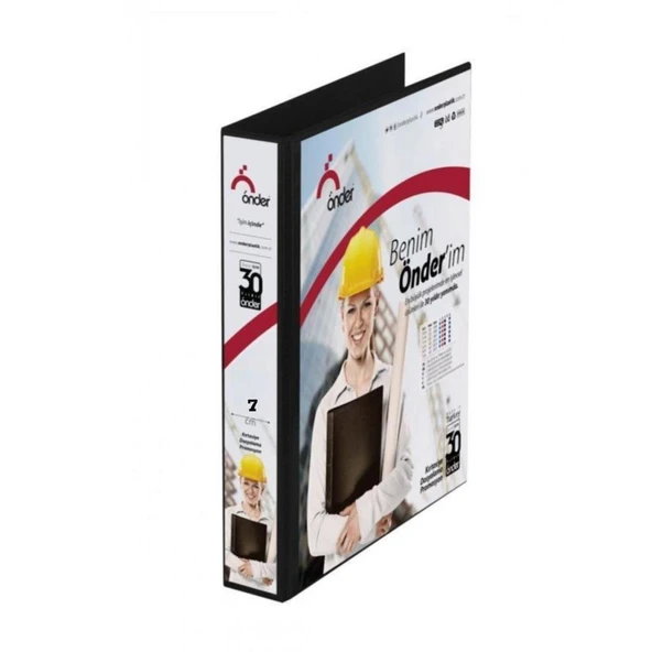 Önder PVC A4 Firma Klasörü 7 Cm. 2 Halkalı Siyah 2007-3 ürün görseli