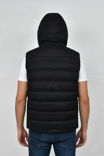 Erkek Kapüşonlu Spor Yelek 4021 BGL-ST04900 - Resim 10