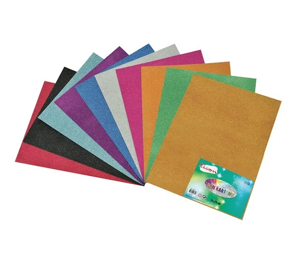 Ticon Fon Kartonu Simli 50x70 Cm 10 Lu Koyu Mavi 139664 ürün görseli