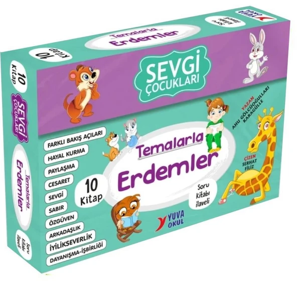 Yuva Sevgi Çocukları Temalarla Erdemler Hikaye Seti 10 Kitap (2. ve 3. Sınıf) ürün görseli