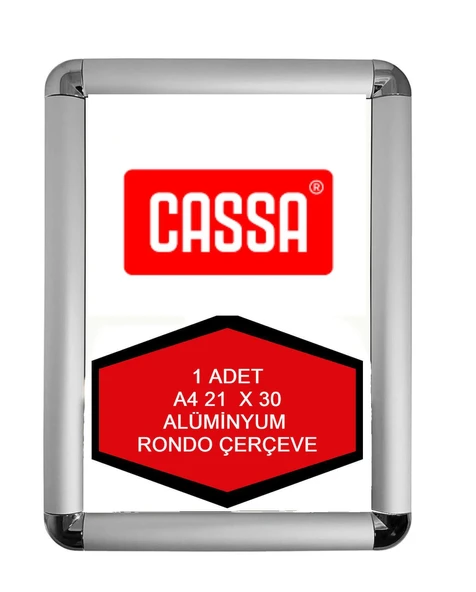 Cassa A4 Rondo Çerçeve Alüminyum 21X30 cm 1 Adet ürün görseli