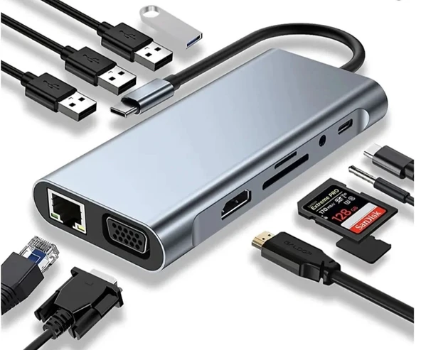 pilelistore ZR44 Type-C 11 İn 1 Hdtv Çevirici