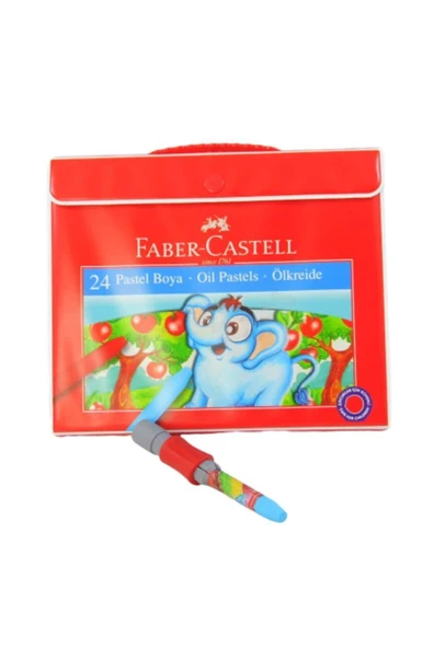 Pastel Boya 24 Renk Plastik Çantalı Faber Castel 24 Renk Pastel Boya Çantalı Plastik - Resim 5