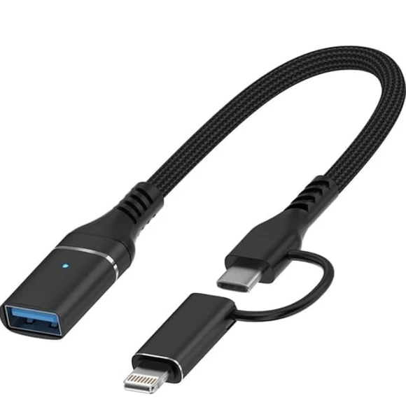 pilelistore ZR868 Ads-619 2 İn 1 Otg Çevirici