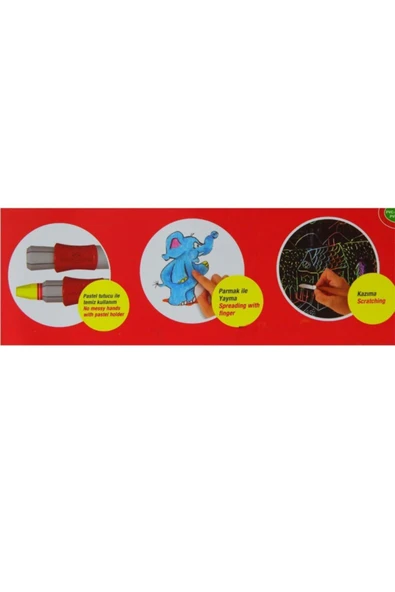 Pastel Boya 24 Renk Plastik Çantalı Faber Castel 24 Renk Pastel Boya Çantalı Plastik - Resim 7