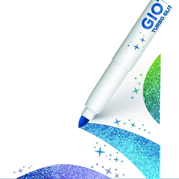 Giotto Simli Keçeli Kalem Turbo Glitter 8'li ( FT42580 ) - Resim 3