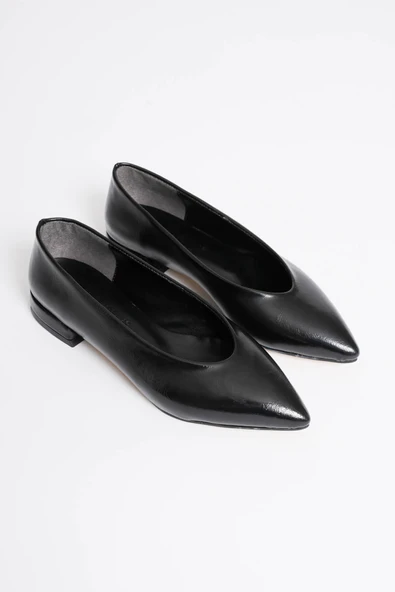 Esiu Kadın Siyah Günlük Kısa Topuklu Ayakkabı - 3