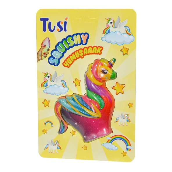 Tusi Squishy Unicorn Köpük Oyuncak ürün görseli
