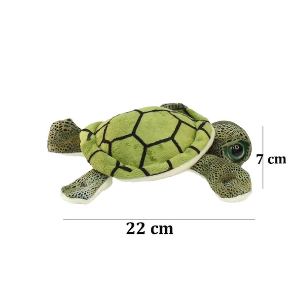 Caretta Kaplumbağa Peluş Oyuncak 22 cm - Resim 4
