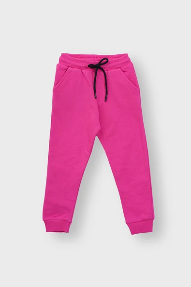 Kapüşonlu Hello Nakış Baskılı Basic Pembe Çocuk Eşofman Takımı - Resim 3