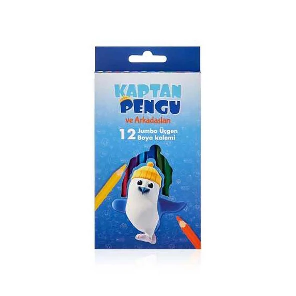 Adel Pengu Üçgen 12’Li Jumbo Boya Kalemi ürün görseli