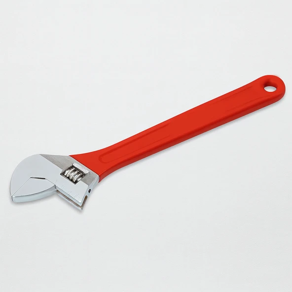 İngiliz Anahtarı Kurbacık 8 İnç 19.5 cm Profesyonel Ayarlı Anahtar Çelik Gövde Ergonomik Sap Vidalı - Resim 4