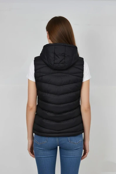 Kadın Kapüşonlu Spor Yelek 5002 BGL-ST04912 - Resim 5