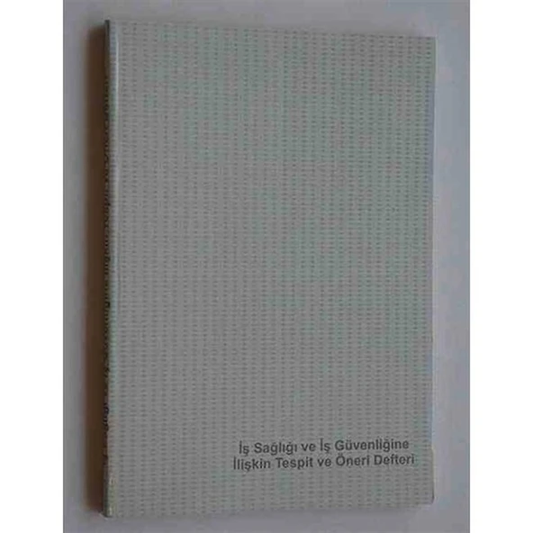 Dilman İş Sağlığı Ve Güv.Tespit Öneri Def.Karton K ürün görseli