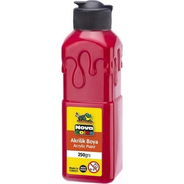 Nova Color Akrilik Boya 250 Gr Kırmızı Nc-3011 ürün görseli