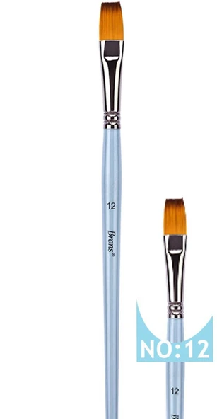 Brons 200F Serisi Yağlı Kısa Sap Fırça NO:12 (BR-2156) ürün görseli