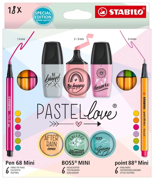 Stabılo Pastellove Mini Set 18 Li 77/5-8 ürün görseli
