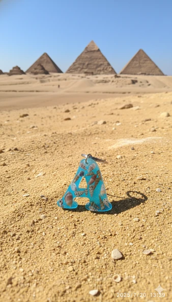 Reçine Harf Anahtarlık (A)- Gerçek Deniz Kabuğu ve Mavi Deniz Esintisi - Resim 5