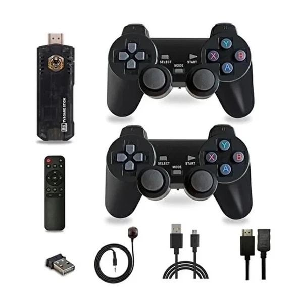 pilelistore GC-06 5g 8K Ultra Hd 64 GB Tv Box + Game Box Android Tv + Oyun Konsolu Atari 2 in1