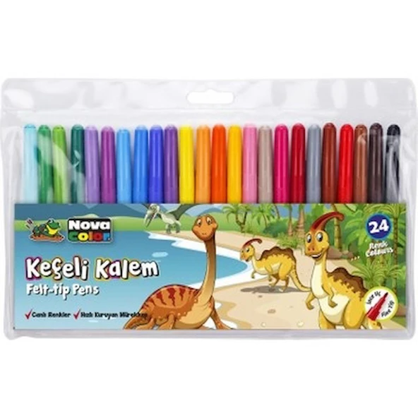 Nova Color Keçeli Kalem 24 Lü Set ürün görseli
