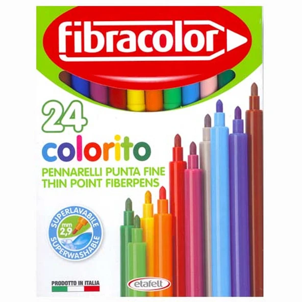 Fibracolor Colorito 24'lü Keçeli Kalem ürün görseli