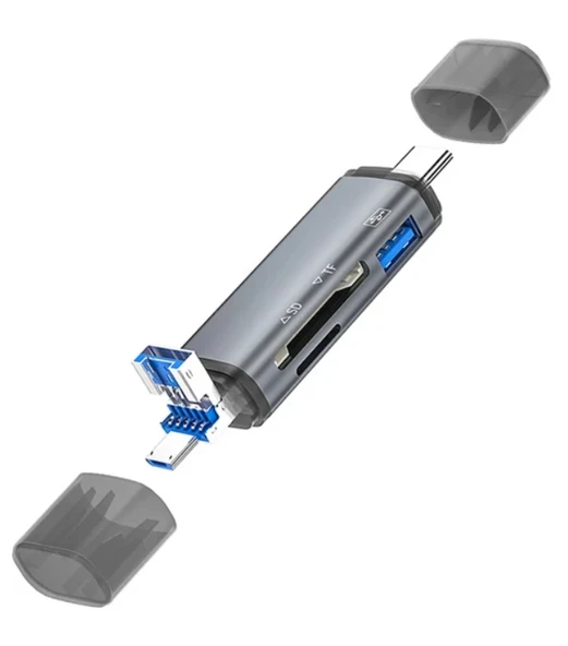 pilelistore ZR286 Ads307 3 In 1 Type-C Card Reader